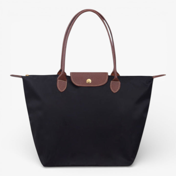 Women's luxury shoulder handbag with secure zip closure and stylish design.
