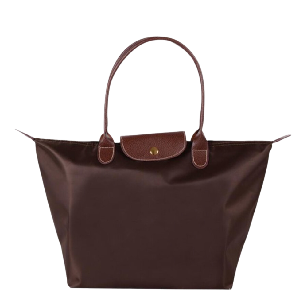 Secure women's luxury shoulder handbag with reliable zip closure for everyday peace of mind.
