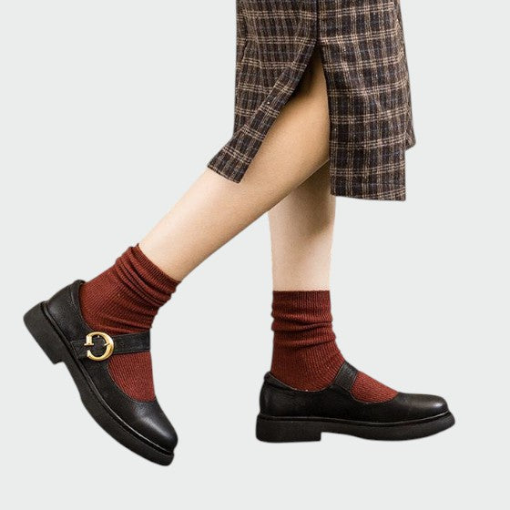 Modern Mary Jane shoes for women, offering classic style, comfort, and a stable block heel for everyday wear.