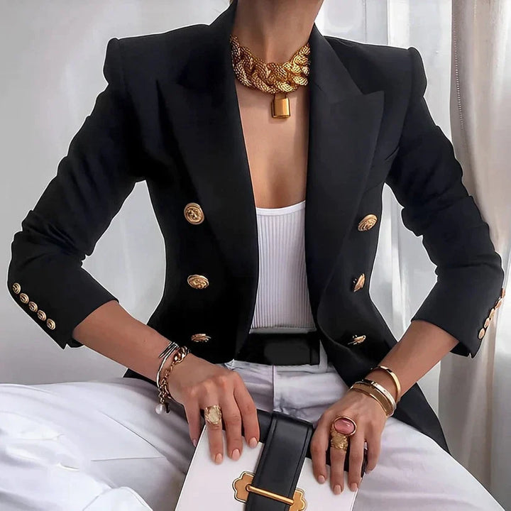 Full body shot of the Women's Old School Blazer, perfect for versatile outerwear and modern fit enthusiasts