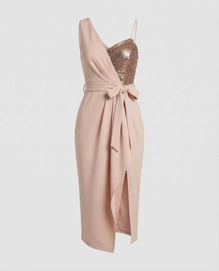Sparkling bodycon party dress for women, perfect for special occasions.