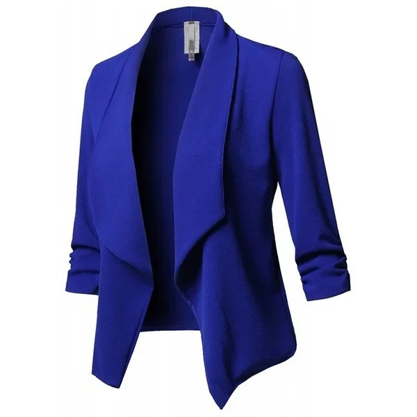 Women's open front elegant lightweight blazer in lilac