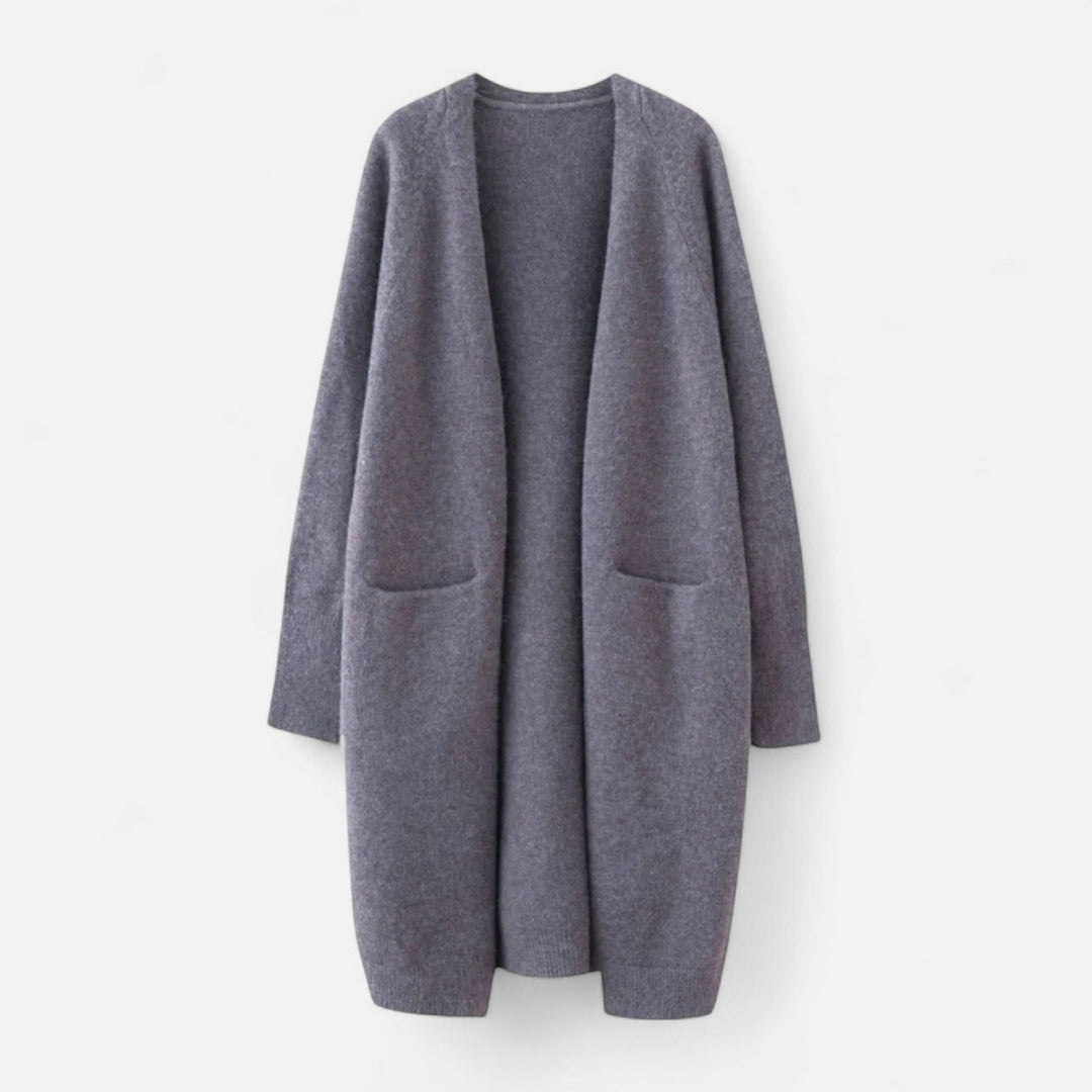 Stylish women's open-front cardigan, a versatile layering piece for any outfit.