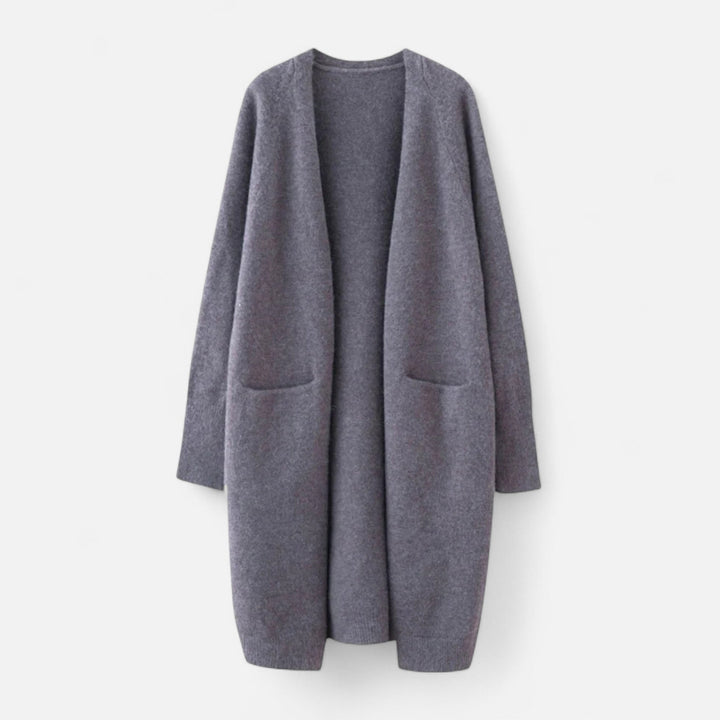 Stylish women's open-front cardigan, a versatile layering piece for any outfit.