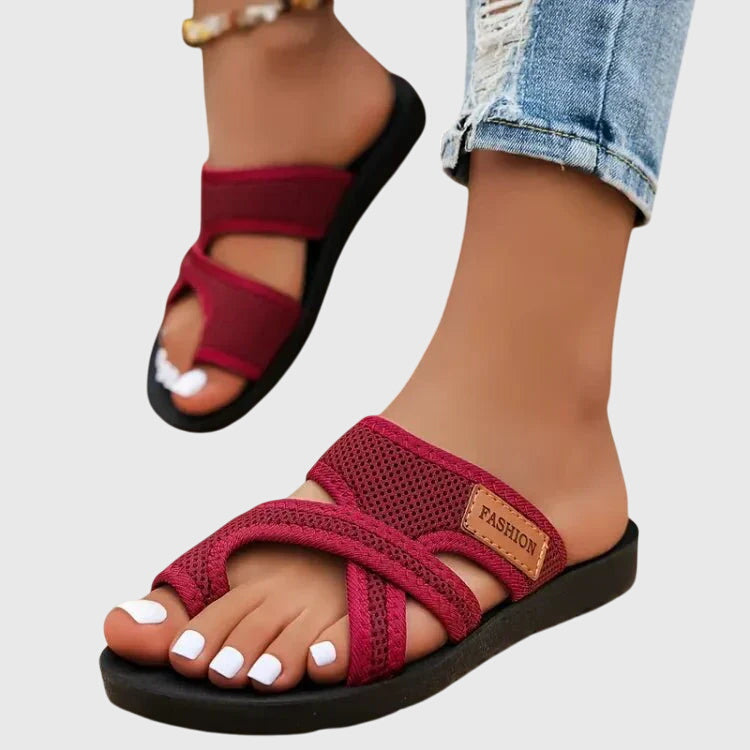 Adjustable strap women's orthopaedic sandals, offering superior arch support & comfort for active feet.