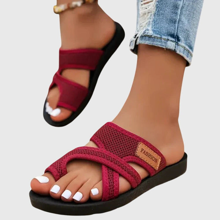 Adjustable strap women's orthopaedic sandals, offering superior arch support & comfort for active feet.