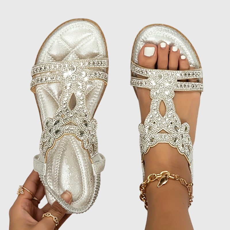 Adjustable back strap women's orthopaedic sandals, supportive & comfortable summer shoes.