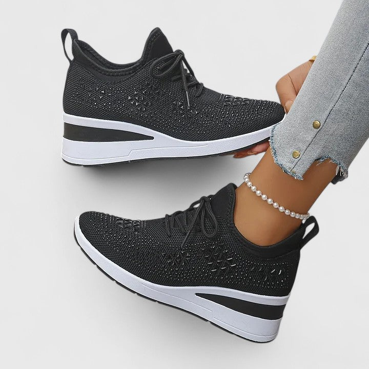 Supportive women's orthopaedic walking shoes with arch support, adjustable fit & comfort.