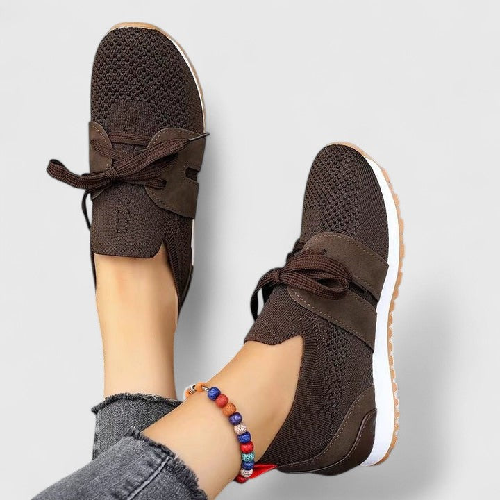 Supportive women's orthopaedic comfort sneakers. Slip-on design for easy wear, non-slip & breathable for walking and active support.