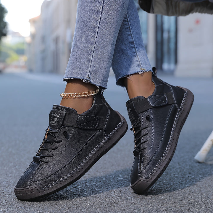 Lightweight women's orthopaedic comfort trainers featuring an adjustable fit for daily walking support.