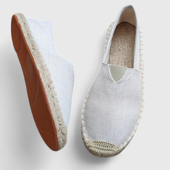 Women's orthopaedic espadrille loafers, comfortable & stylish summer slip-on flats for everyday wear.
