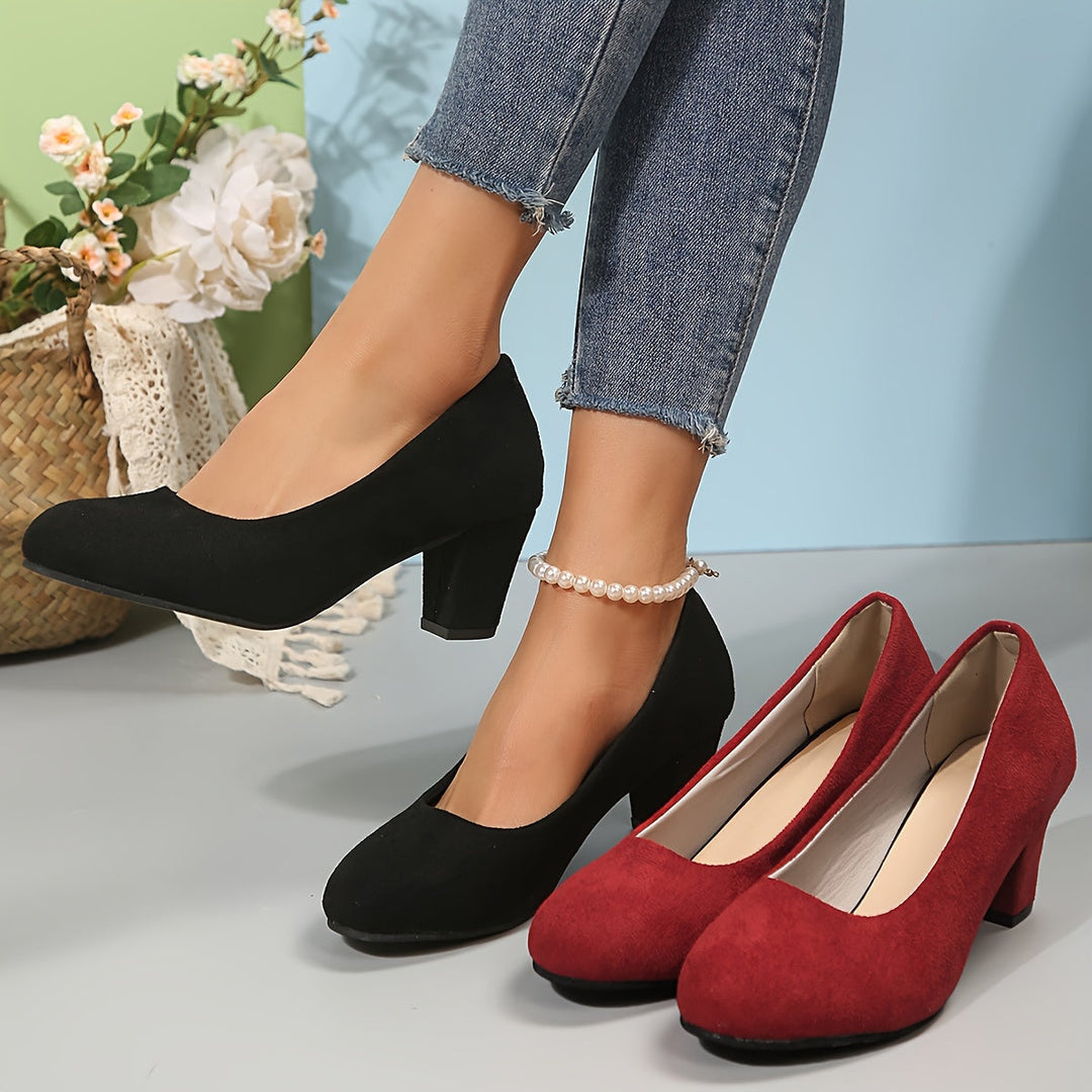 Comfortable women's orthopaedic heels featuring arch support, wide toe box, and stable heel for style.