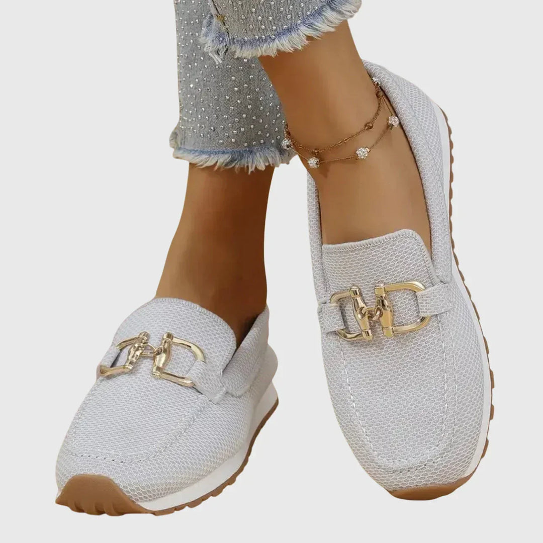 Versatile women's orthopaedic loafer-style trainers for active wear, walking, and casual all-day comfort.