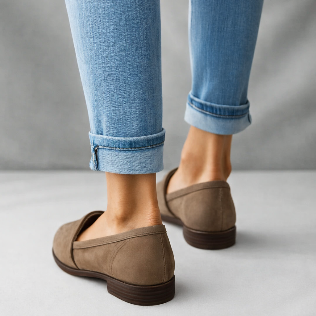 Women's comfortable orthopaedic loafers, slip-on design with cushioned support for happy feet.