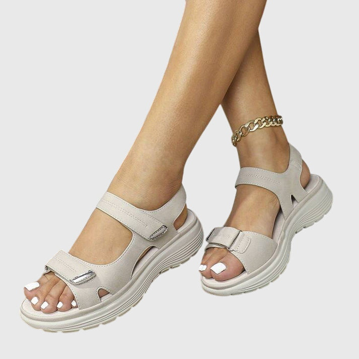 Women's orthopaedic sandals for all-day comfort & support, ideal for foot pain relief.