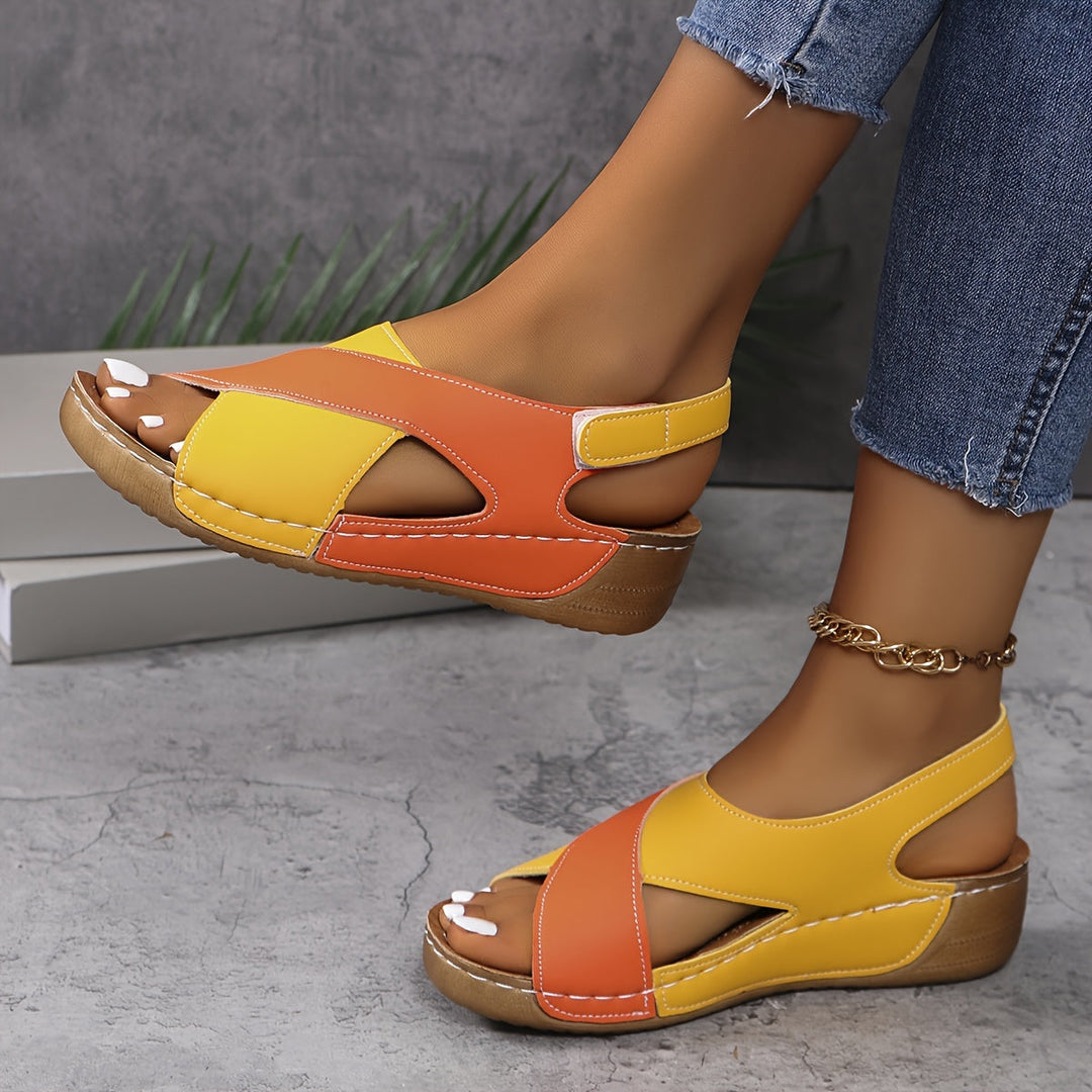 Women's supportive sandals, ideal for foot pain relief & summer comfort.