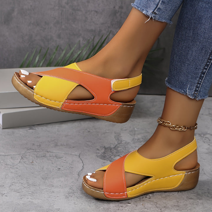 Women's supportive sandals, ideal for foot pain relief & summer comfort.