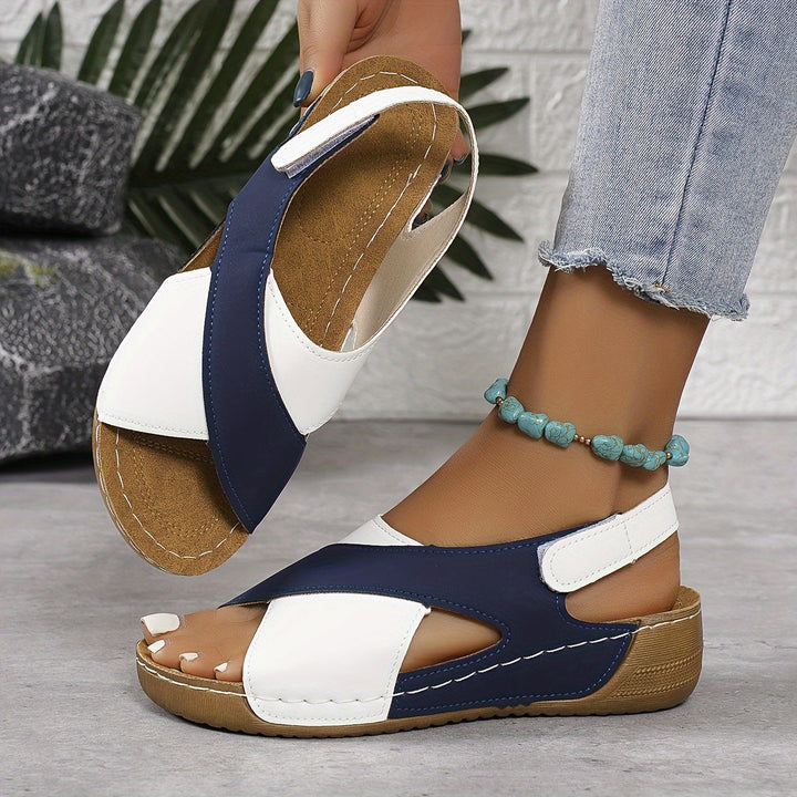 Stylish women's walking sandals with orthopaedic features for comfort.