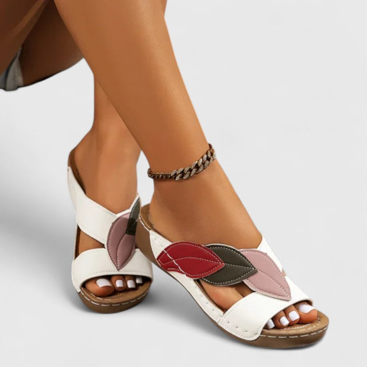 Summer women's casual orthopaedic sandals. Arch support for pain relief & comfortable walking shoes.