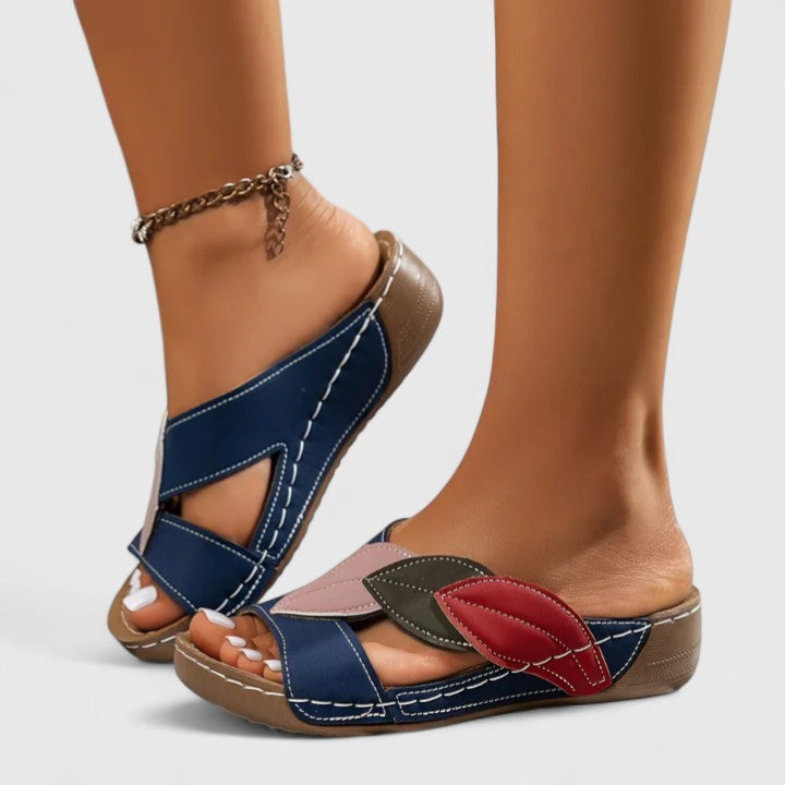Slip-resistant women's orthopaedic sandals. Comfortable footwear providing arch support & pain relief.