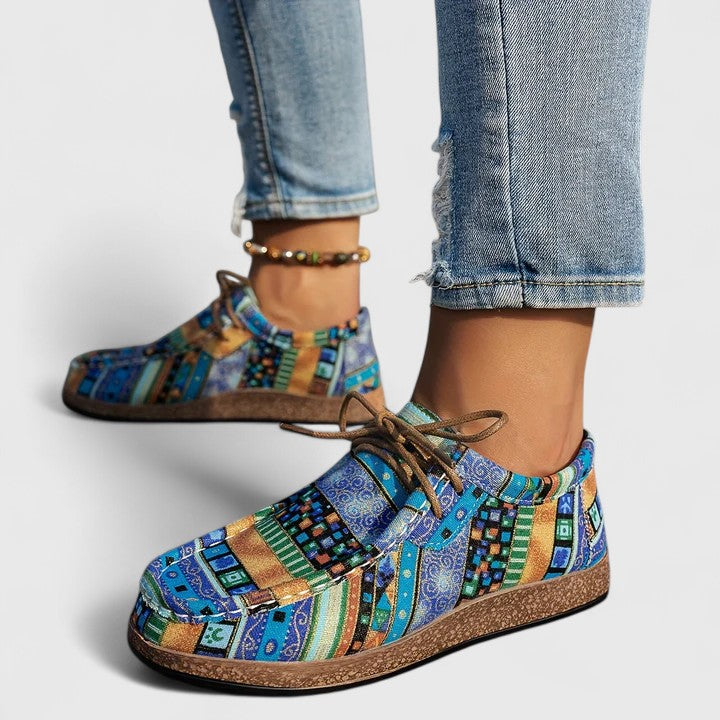 Cushioned women's orthopaedic footwear designed for heel pain relief & support.