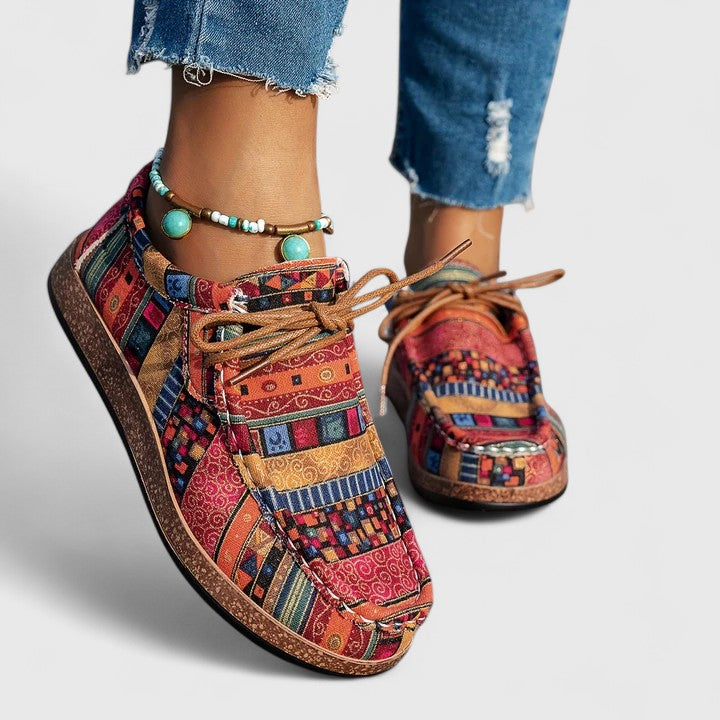Women's comfort shoes with orthopaedic cushioning, relieving foot & heel pain.