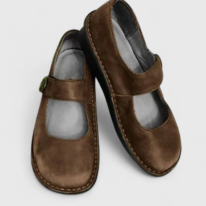 Lightweight women's casual shoes with adjustable strap, perfect for walking & orthopaedic support.