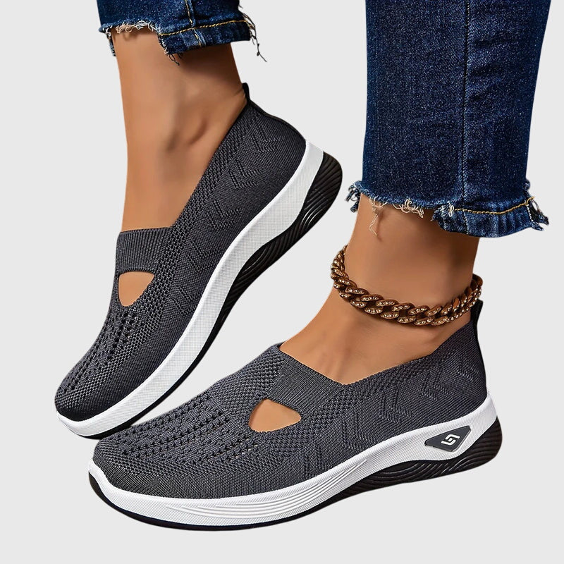 Women's orthopaedic slip-on shoes for active daily wear, ensuring foot support.