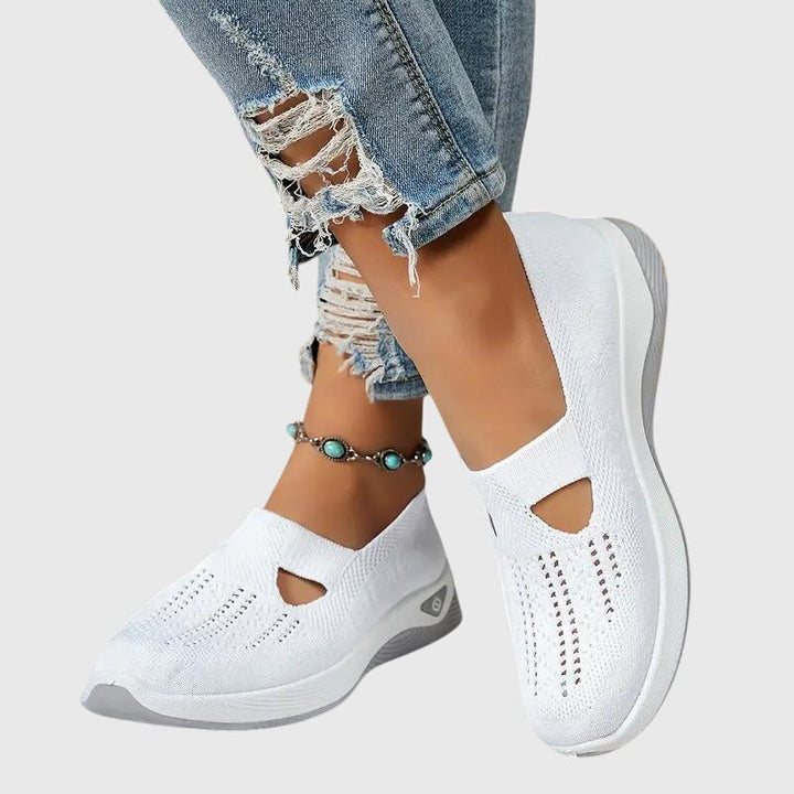 Women's orthopaedic slip-on shoes expertly designed for chronic foot pain relief & comfort.