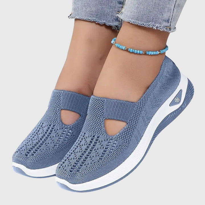 Women's slip-on orthopaedic comfort shoes with excellent arch support for walking.