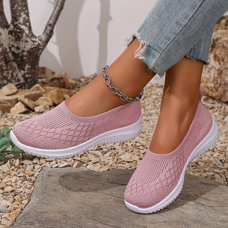 Arch support slip-on sneakers for women, providing all-day comfort for sensitive feet.
