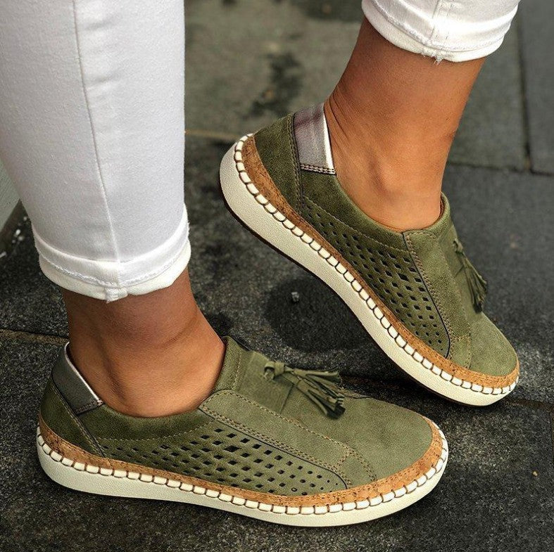 Comfortable women's slip-on sandals offering excellent arch support.