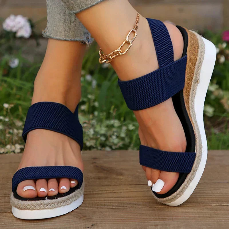 Comfortable women's orthopaedic sandals featuring durable straps & cushioned sole for superior walking support.