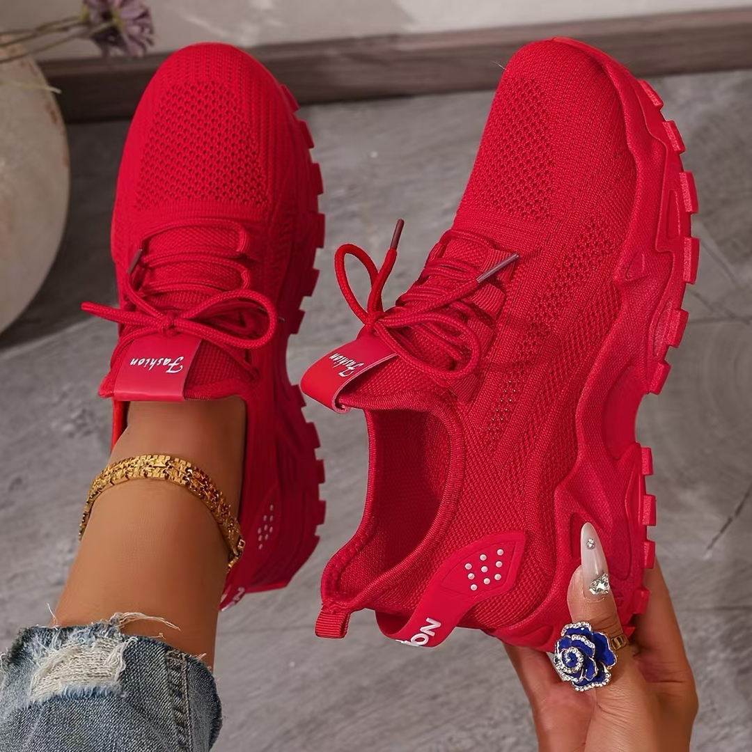 Women's casual sneakers with wide toe box, offering pain relief & support.