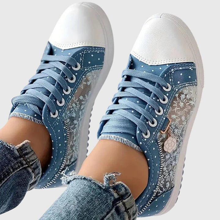 Orthopaedic trainers for women, featuring arch support & foot pain relief, great for casual footwear.