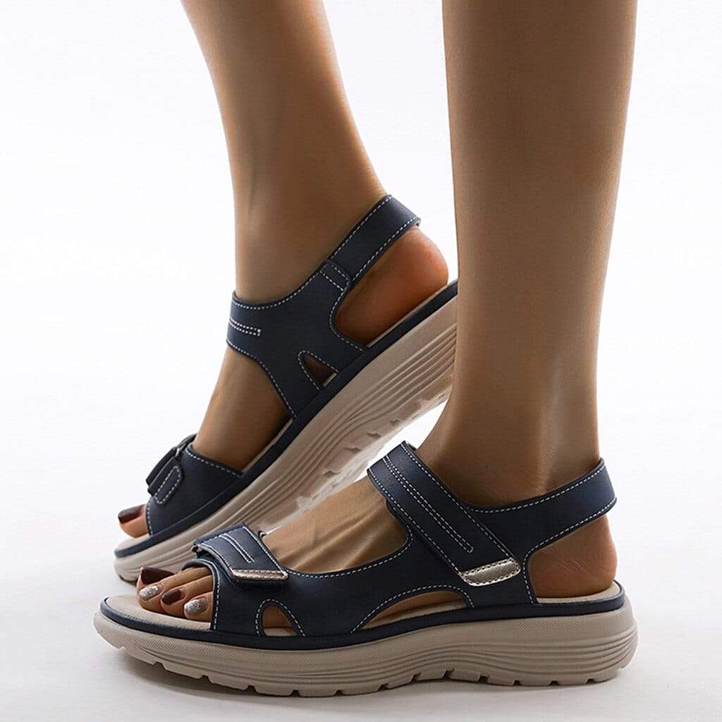 Adjustable orthopaedic sandals for women offering superior cushioning and foot relief