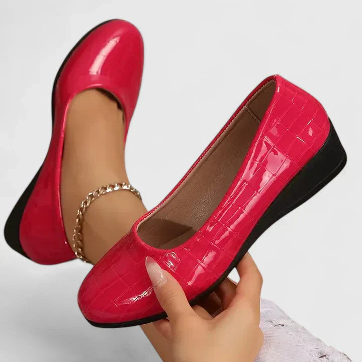 Supportive women's orthopaedic footwear for improved posture and all-day comfort.