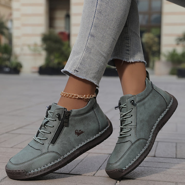 Women's orthopaedic walking shoes with arch support for comfortable pain relief.
