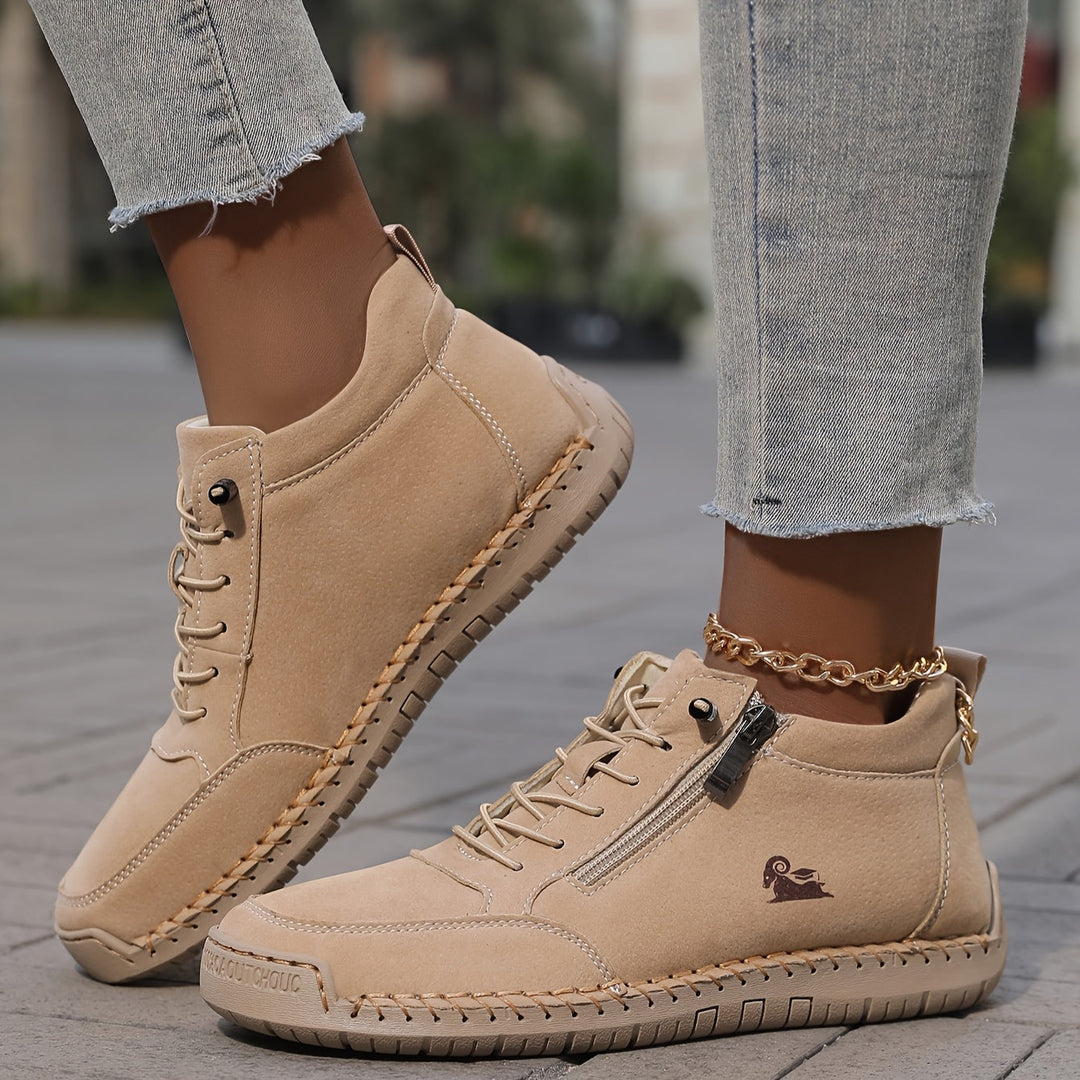 Women's comfortable orthopaedic walking shoes with wide fit for pain relief.