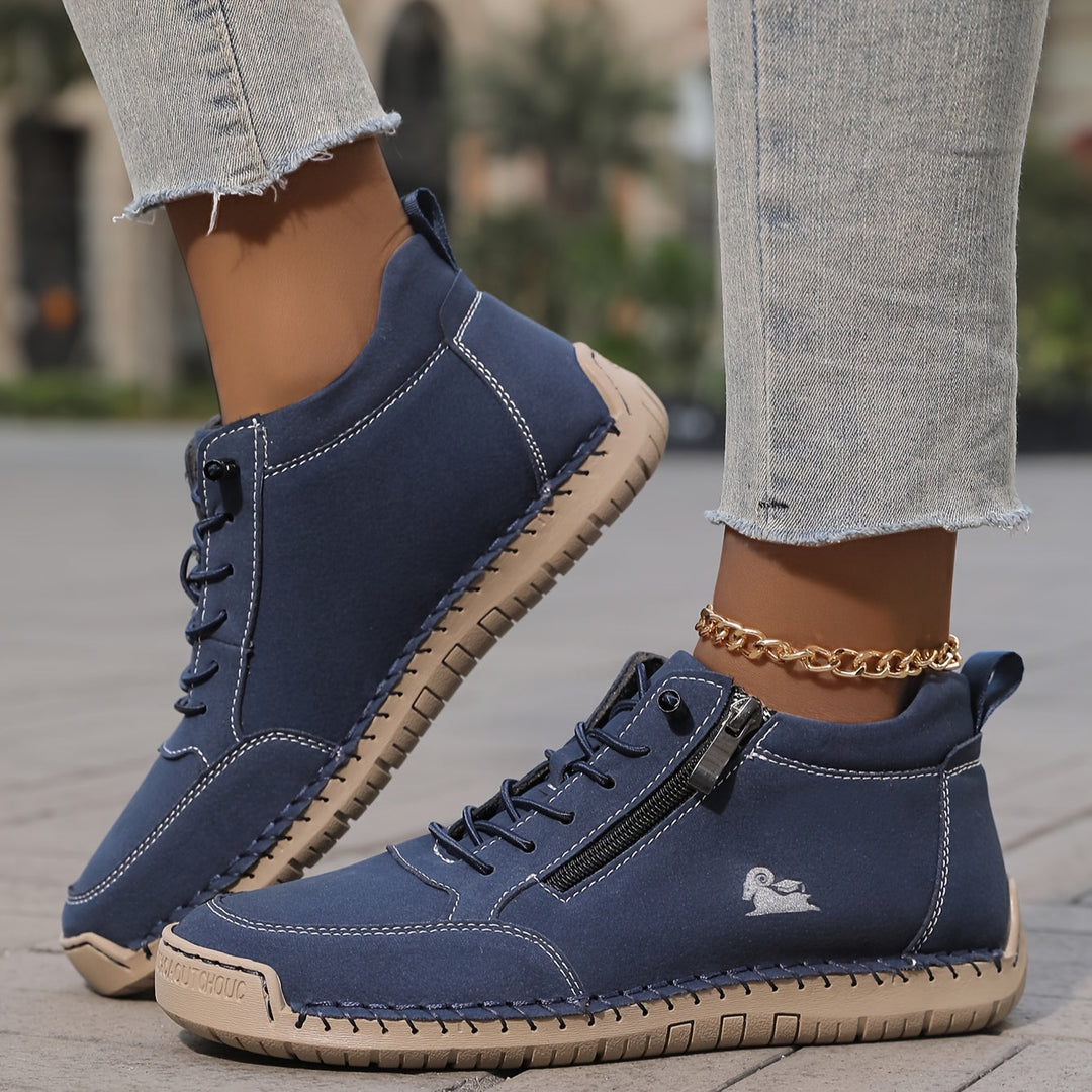 Women's comfortable walking shoes, orthopaedic design for pain relief.