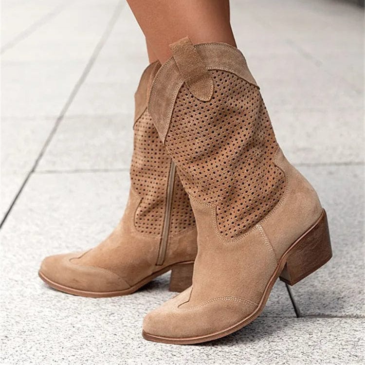 Women's orthopaedic western boots for all-day comfort, stylish and supportive footwear.