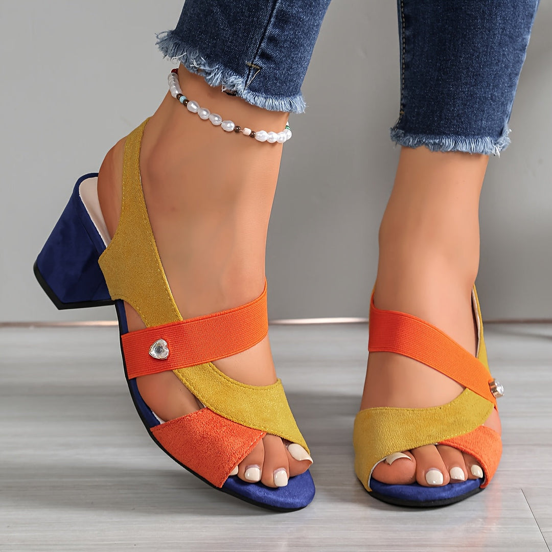 Comfortable women's block heels for work & events. Orthopedic support ensures all-day wearability.