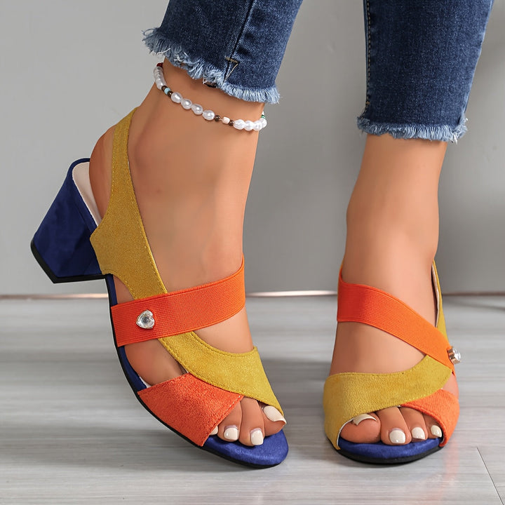 Comfortable women's block heels for work & events. Orthopedic support ensures all-day wearability.