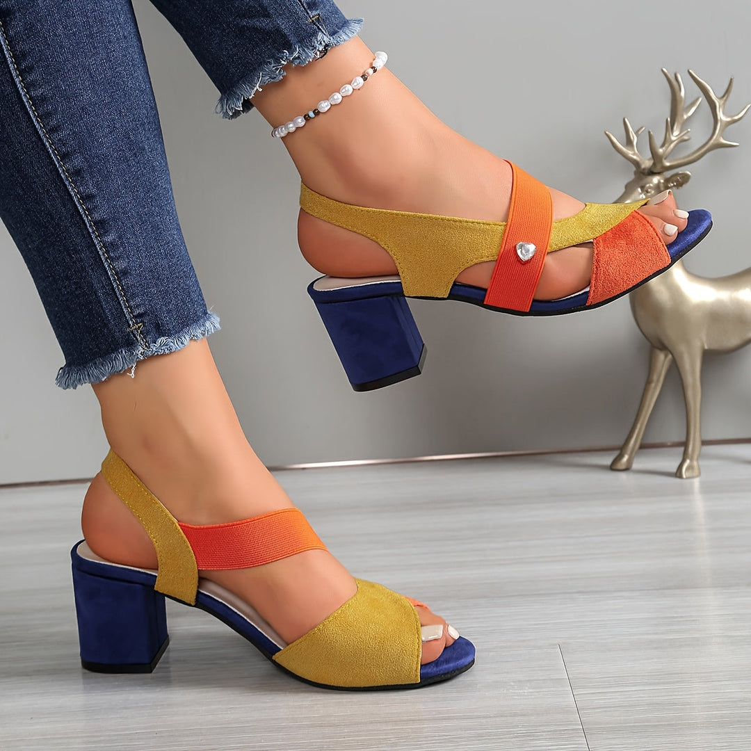 Elegant women's orthopedic block heels. Supportive comfort footwear for chic, stable fashion.