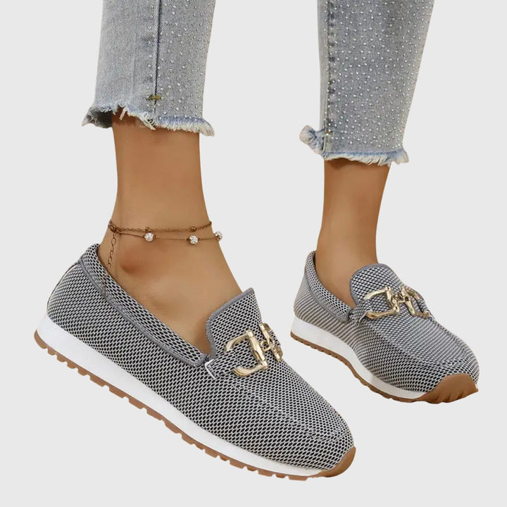 Comfortable women's smart casual loafers, navy, perfect for everyday wear & versatile styling.