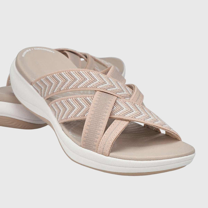 Women's orthopedic comfort sandals for arch support & foot pain relief.