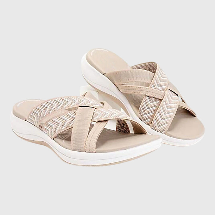 Orthopedic women's comfort sandals, essential for arch support & all-day walking.