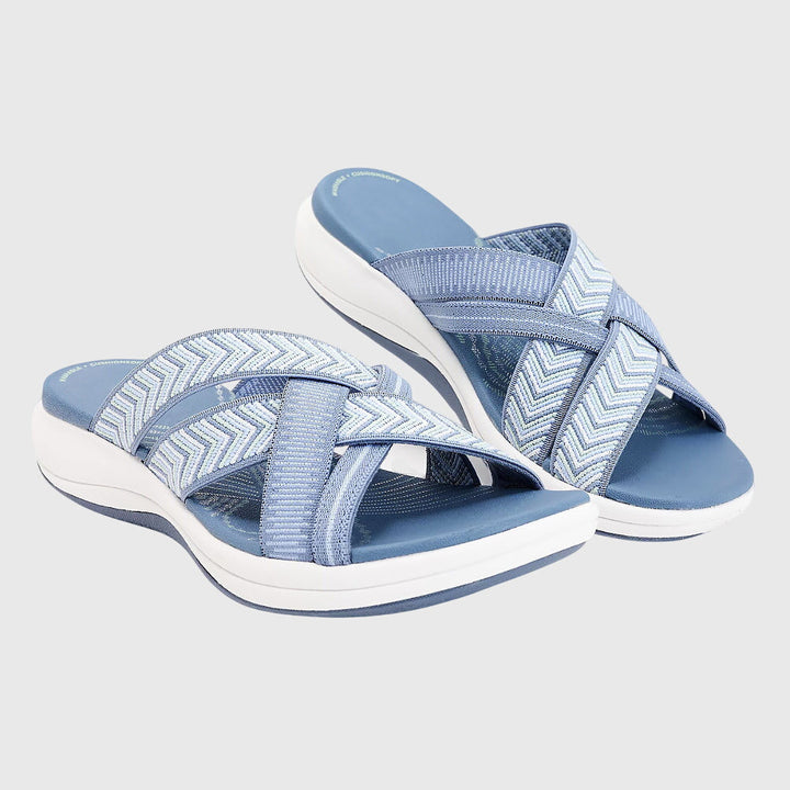 Premium women's orthopedic sandals for arch support, relieving foot pain & improving posture.