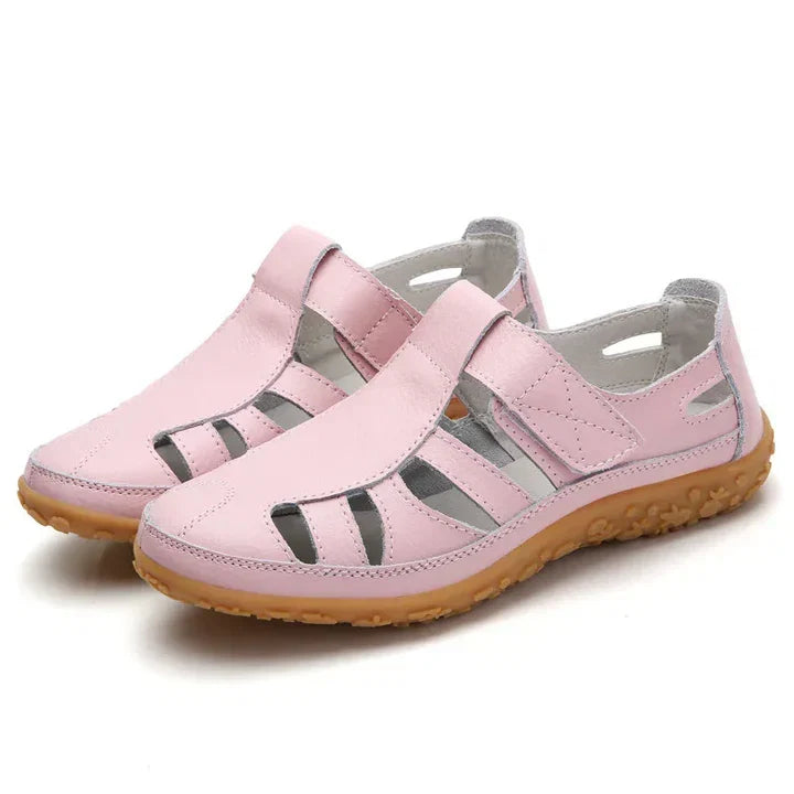 Adjustable women's orthopedic sandals offering comfort & support, great for everyday summer footwear.