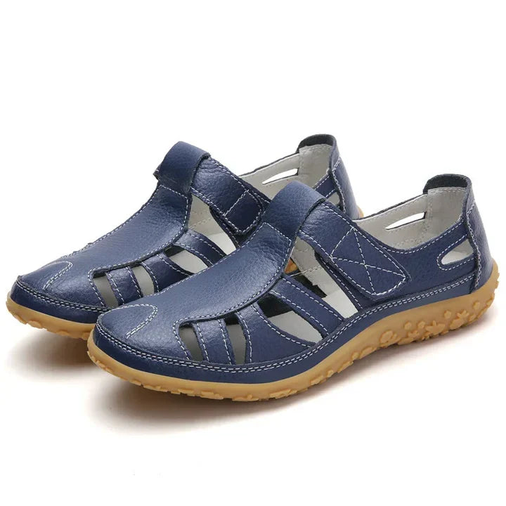 Women's summer orthopedic footwear with comfortable adjustable straps and essential arch support design.